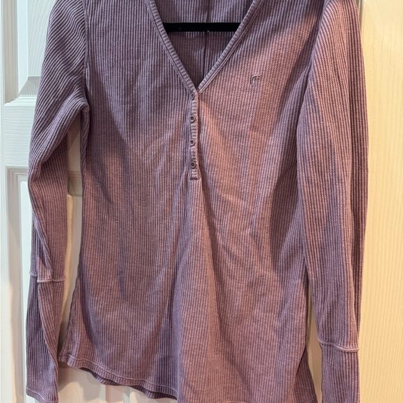 ZYIA Sweaters - ZYIA Purple Don’t Wake Me Up Thermal Long Sleeve